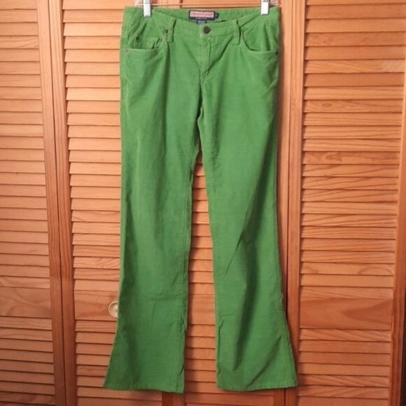 Vineyard Vines by Shep & Ian Green 5 Pocket Flare Leg Corduroy Pants Size 2 - Picture 1 of 7